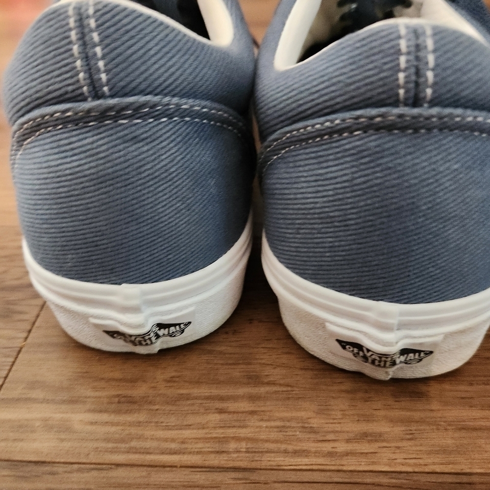 VANS OLD SKOOL SNEAKER IN TWILL ADRIATIC BLUE - Picture 5 of 5